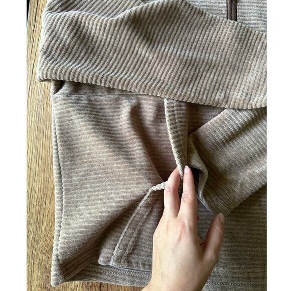 Thread & Supply Tan Cozy Quarter Zip Sweatshirt Size Large - Picture 3 of 8